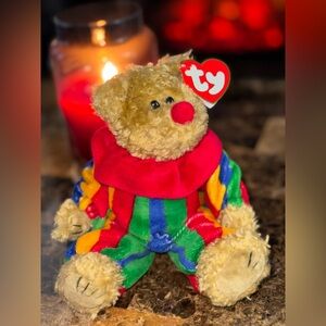 🎪 TY Beanie Baby Piccadilly Bear w Azalea Hang Tag Mismatch!!! RARE!!!